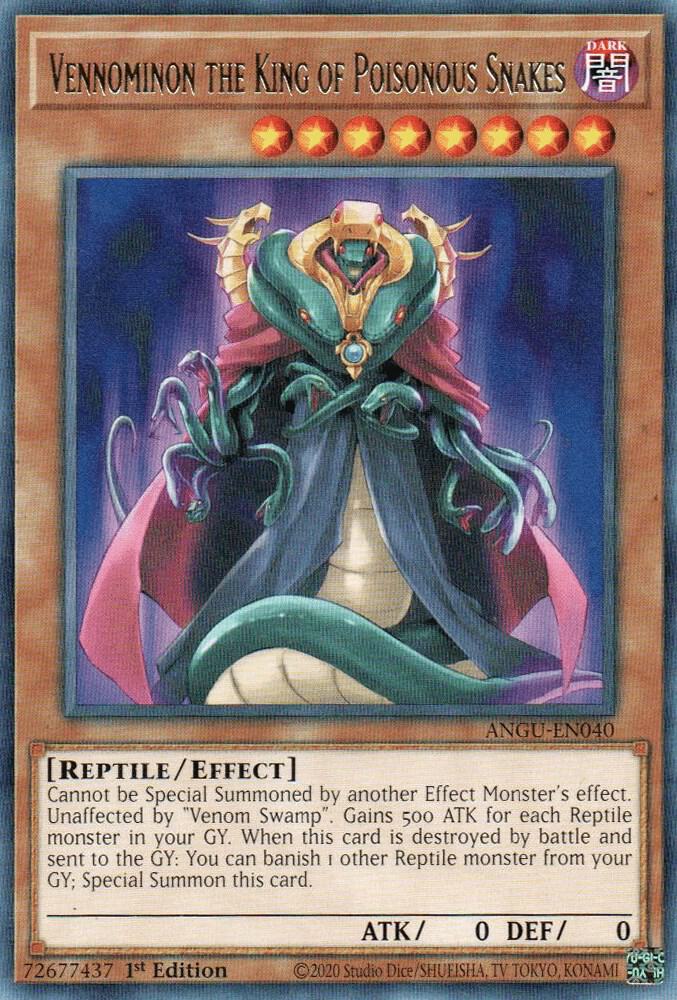 Vennominon the King of Poisonous Snakes ANGU-EN040 card from Ancient Guardians
