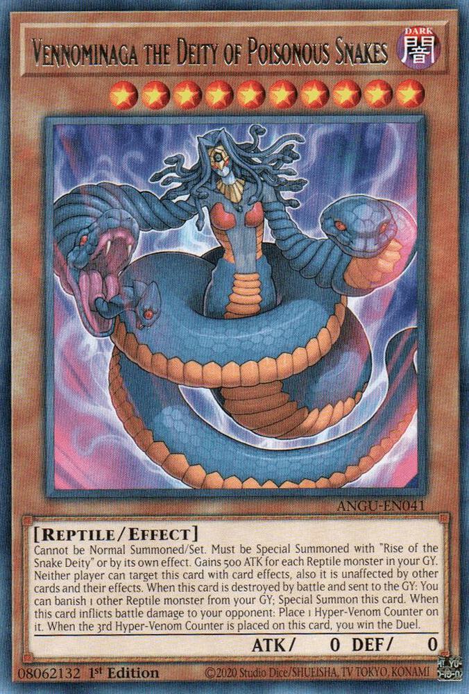 Vennominaga the Deity of Poisonous Snakes ANGU-EN041 card from Ancient Guardians
