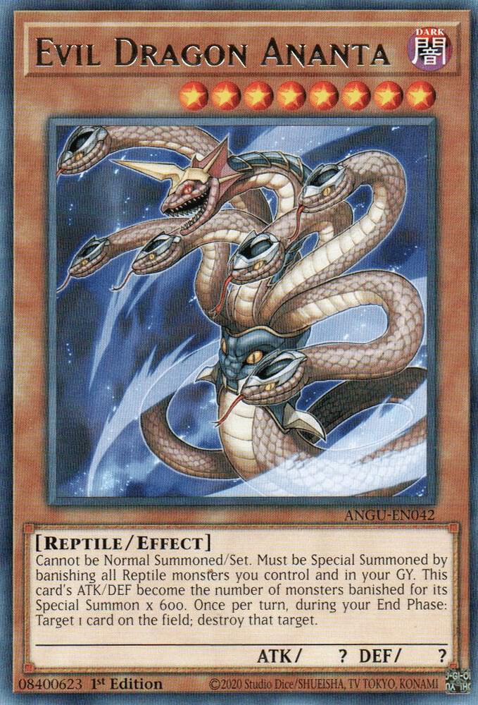 Evil Dragon Ananta ANGU-EN042 card from Ancient Guardians