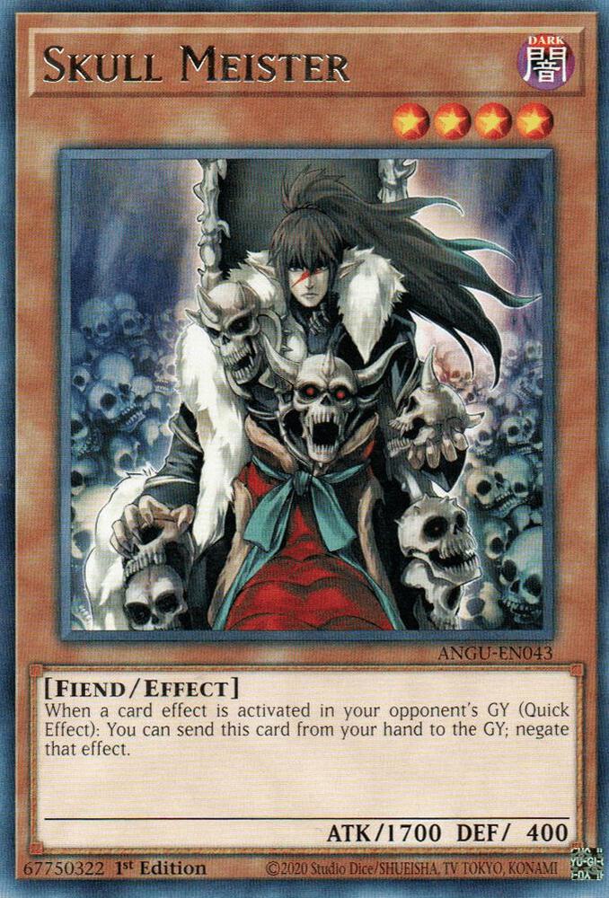 Skull Meister ANGU-EN043 card from Ancient Guardians