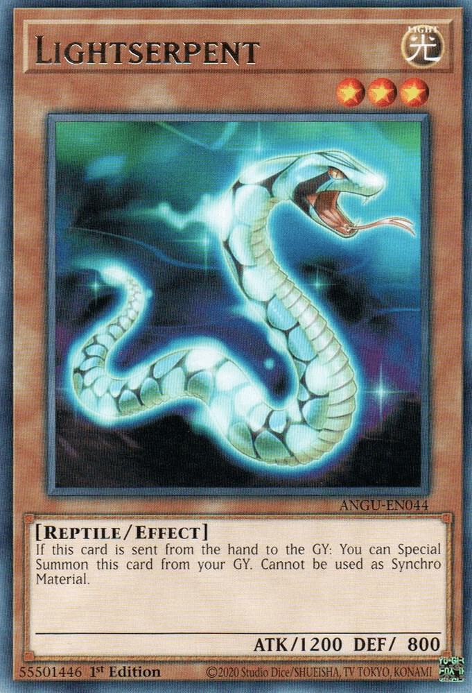 Lightserpent ANGU-EN044 card from Ancient Guardians
