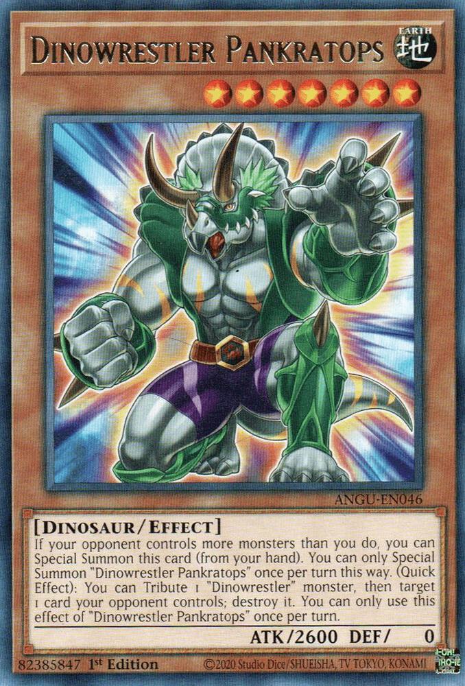 Dinowrestler Pankratops ANGU-EN046 card from Ancient Guardians