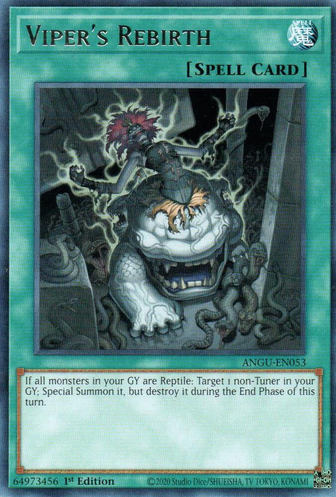Viper's Rebirth ANGU-EN053 card from Ancient Guardians