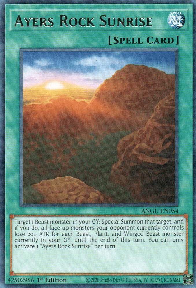 Ayers Rock Sunrise ANGU-EN054 card from Ancient Guardians
