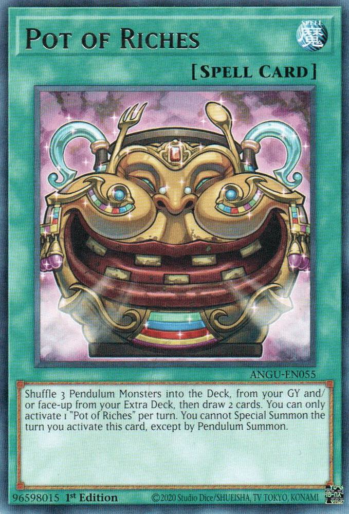 Pot of Riches ANGU-EN055 card from Ancient Guardians