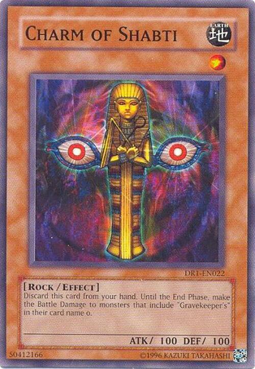 Charm of Shabti DR1-EN022 card from Dark Revelation Volume 1
