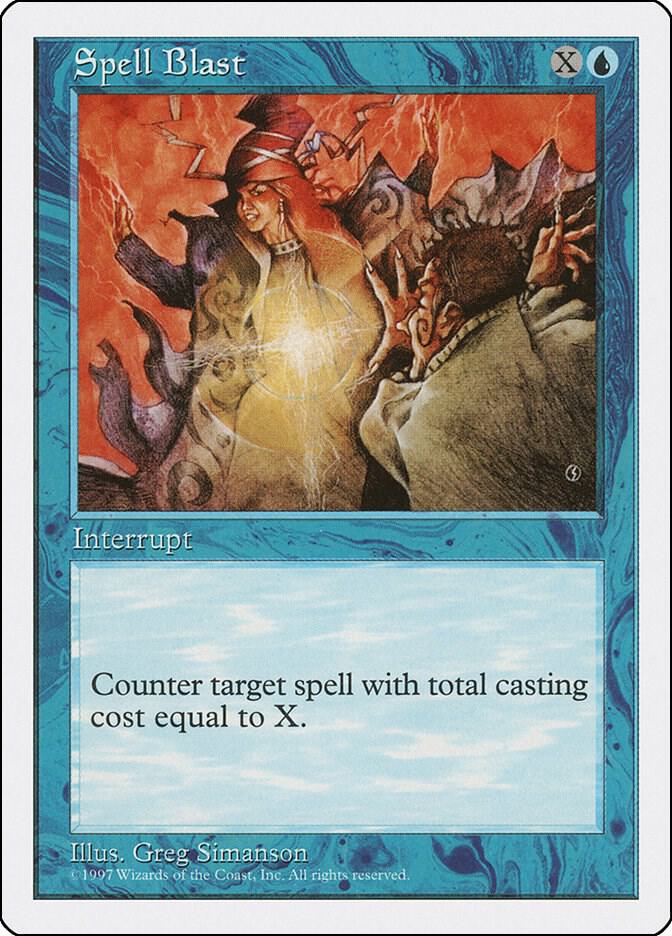Spell Blast card from Fifth Edition