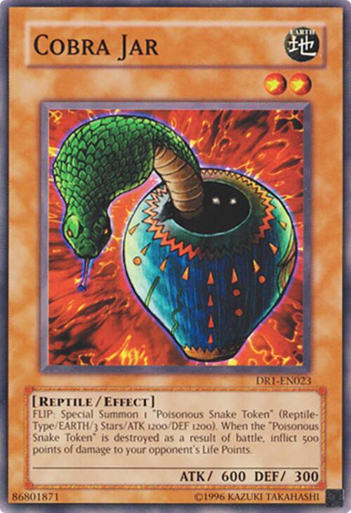 Cobra Jar DR1-EN023 card from Dark Revelation Volume 1