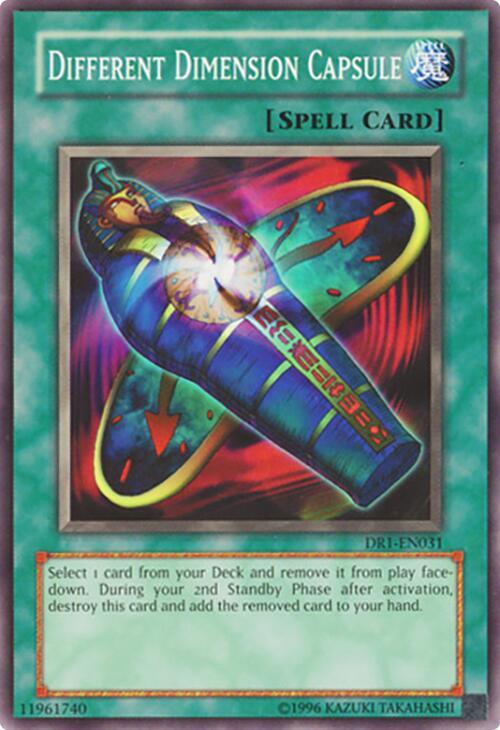 Different Dimension Capsule DR1-EN031 card from Dark Revelation Volume 1