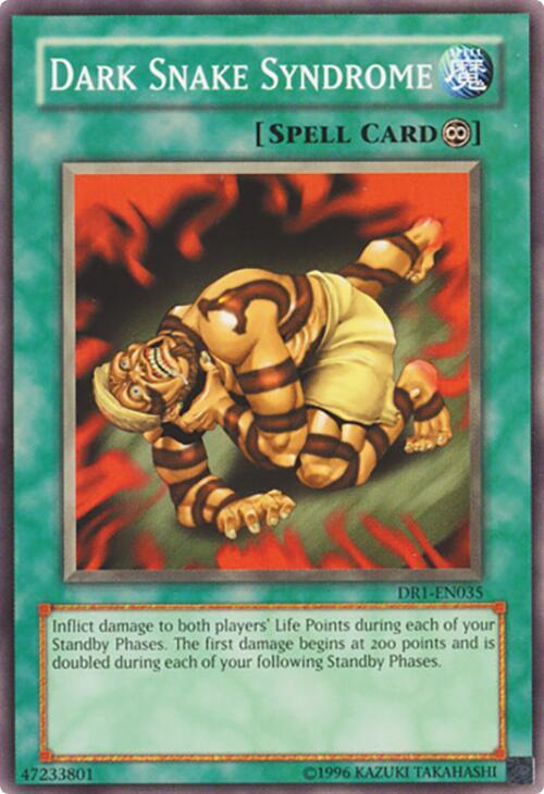 Dark Snake Syndrome DR1-EN035 card from Dark Revelation Volume 1