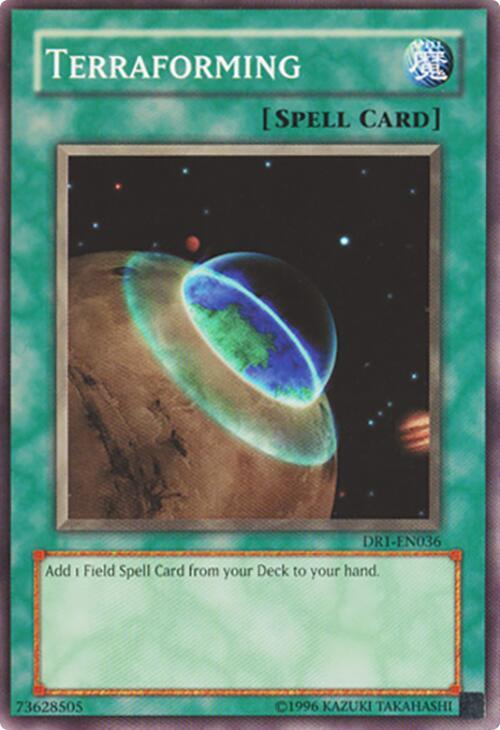 Terraforming DR1-EN036 card from Dark Revelation Volume 1