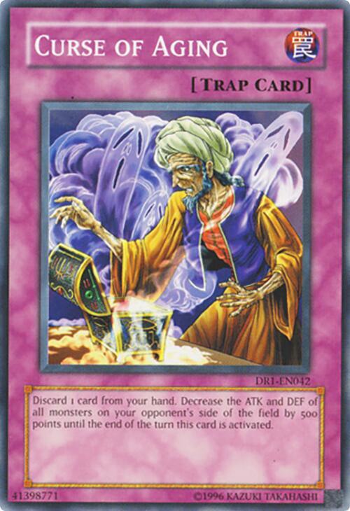 Curse of Aging DR1-EN042 card from Dark Revelation Volume 1