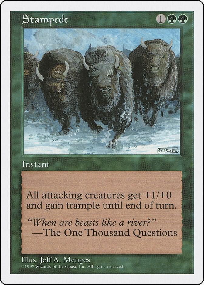 Stampede card from Fifth Edition
