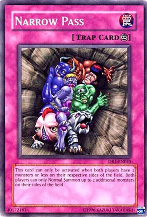 Narrow Pass DR1-EN045 card from Dark Revelation Volume 1