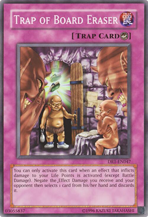 Trap of Board Eraser DR1-EN047 card from Dark Revelation Volume 1