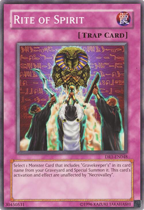 Rite of Spirit DR1-EN048 card from Dark Revelation Volume 1