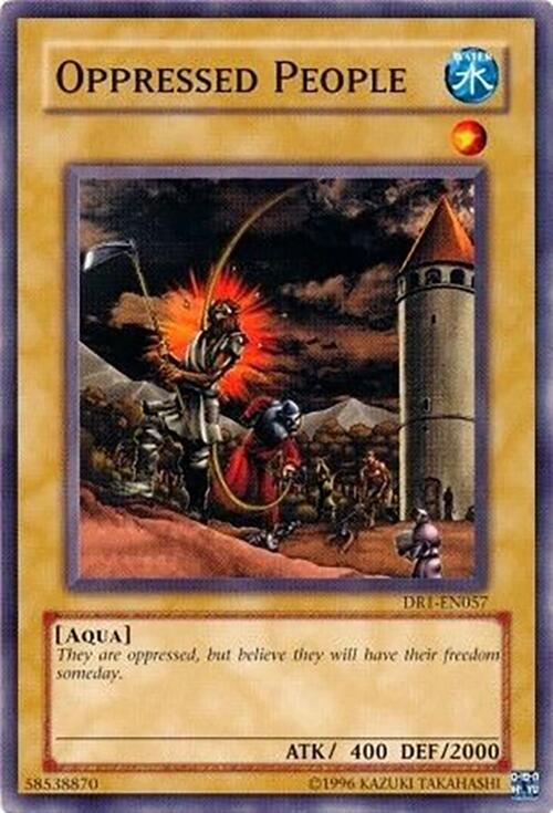 Oppressed People DR1-EN057 card from Dark Revelation Volume 1