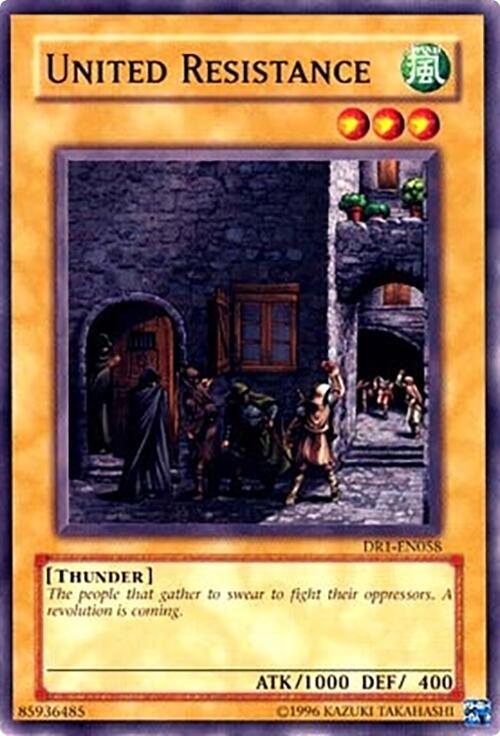 United Resistance DR1-EN058 card from Dark Revelation Volume 1