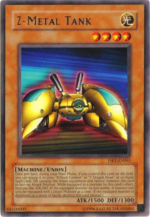 Z-Metal Tank DR1-EN061 card from Dark Revelation Volume 1