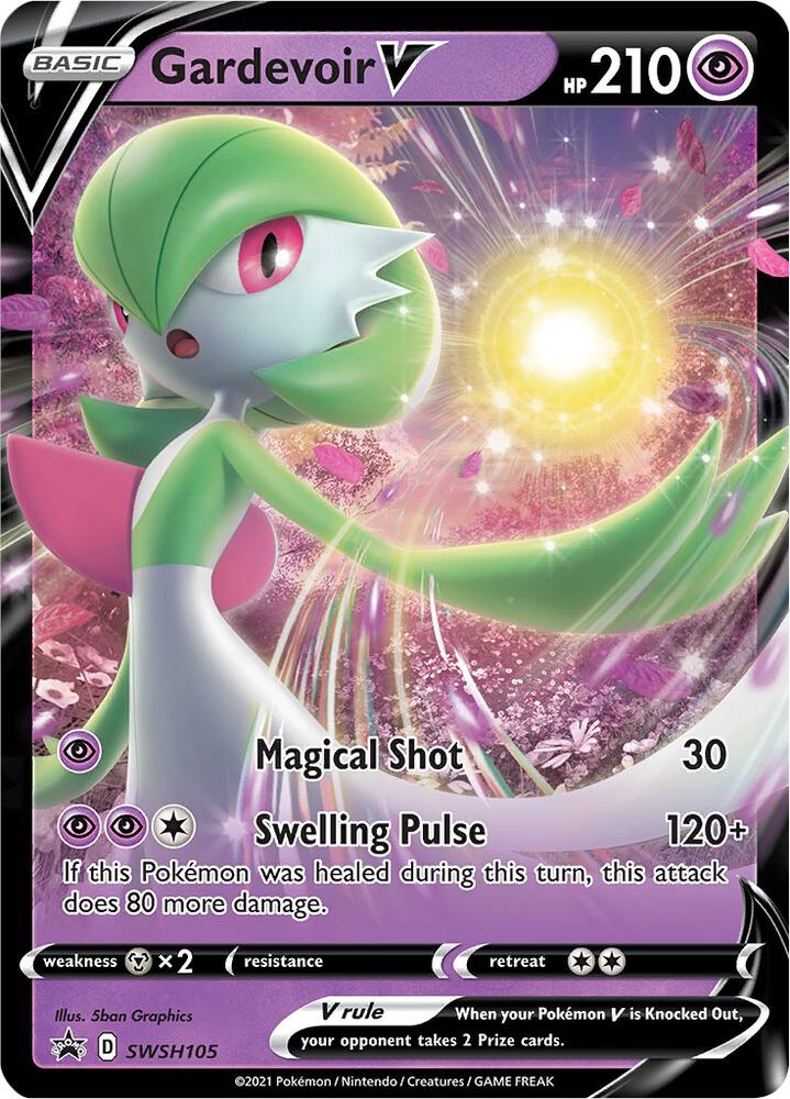 Gardevoir V SWSH105 card from SWSH: Sword & Shield Promo Cards