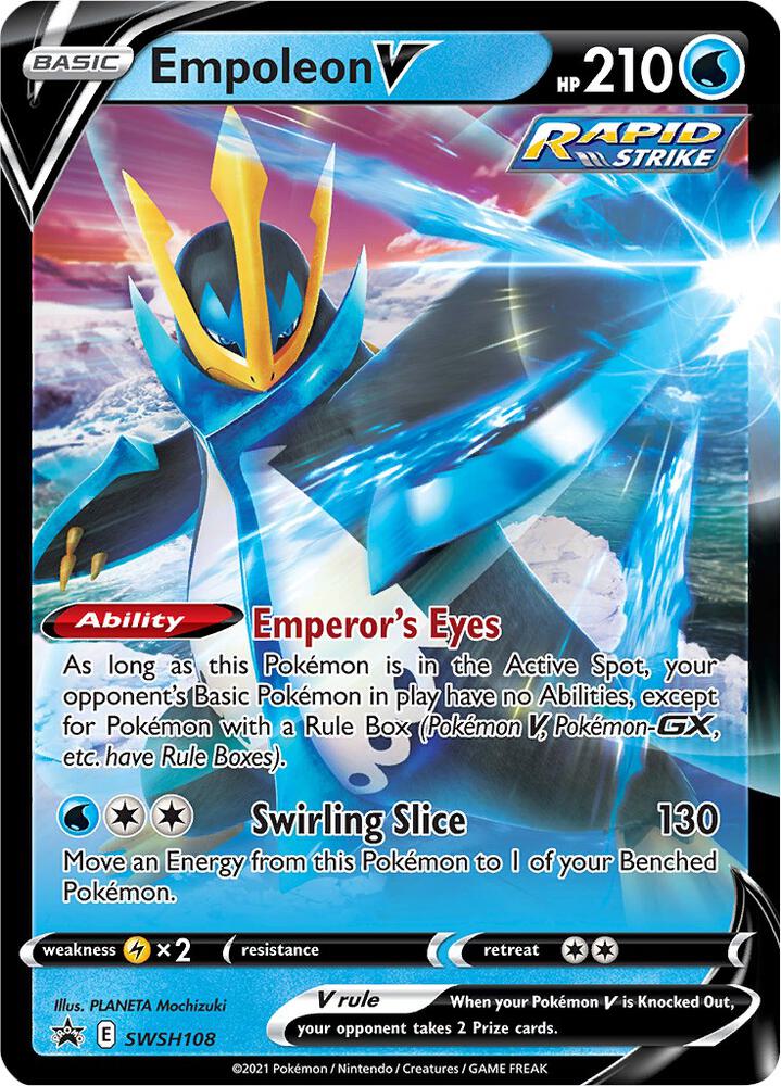 Empoleon V SWSH108 card from SWSH: Sword & Shield Promo Cards