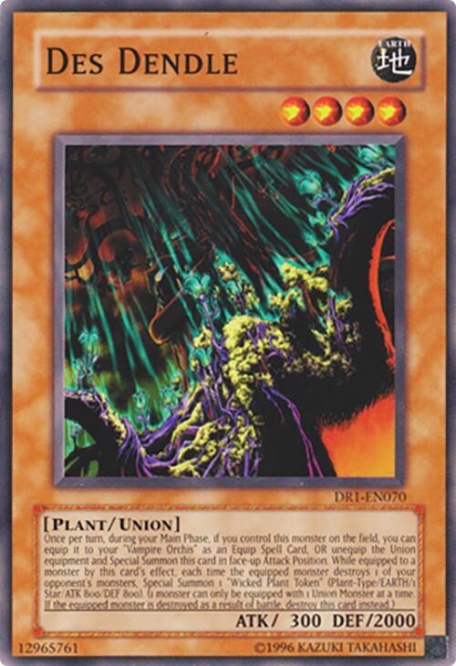 Des Dendle DR1-EN070 card from Dark Revelation Volume 1