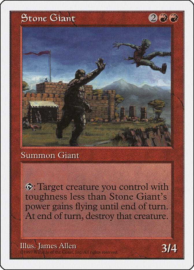 Stone Giant card from Fifth Edition