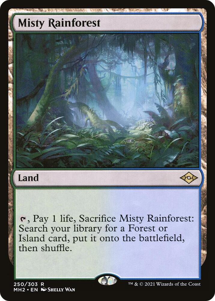 Misty Rainforest 250 card from Modern Horizons 2