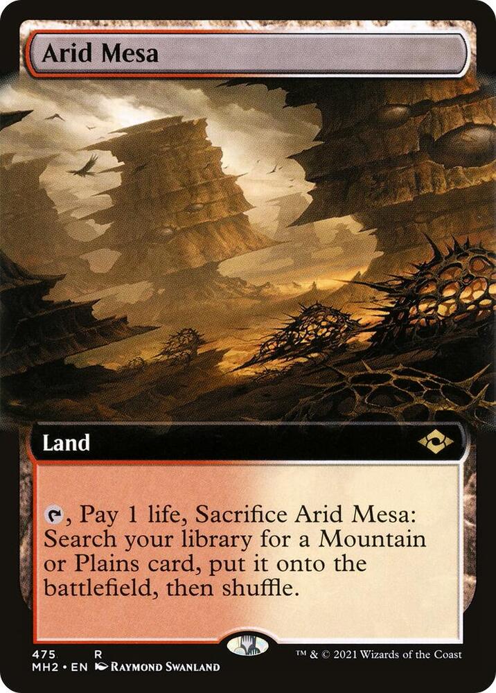 Arid Mesa (Extended Art) 475 card from Modern Horizons 2