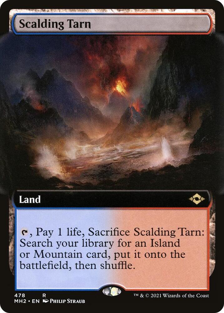 Scalding Tarn (Extended Art) 478 card from Modern Horizons 2