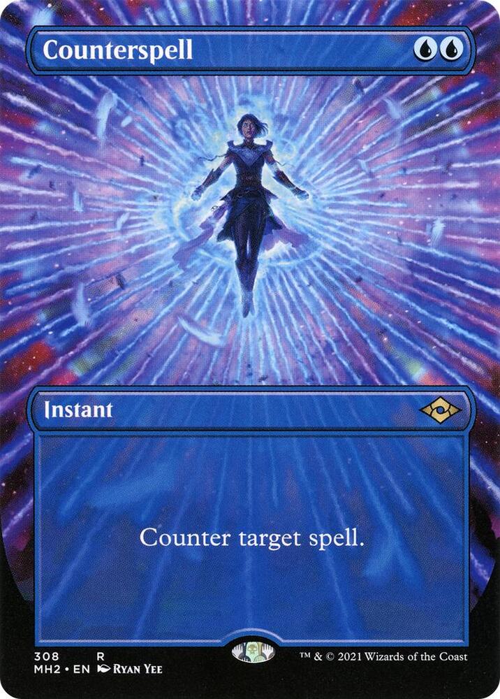 Counterspell (Borderless) 308 card from Modern Horizons 2