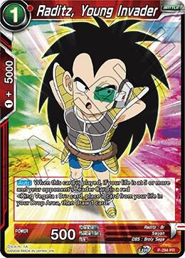 Raditz, Young Invader P-294 card from Promotion Cards
