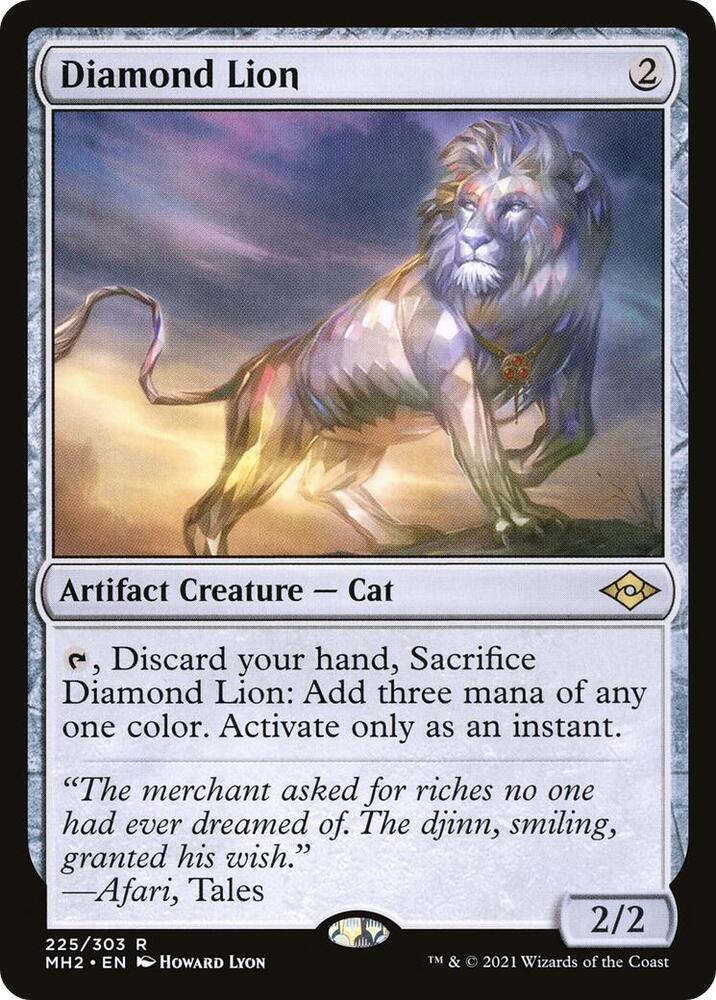 Diamond Lion 225 card from Modern Horizons 2