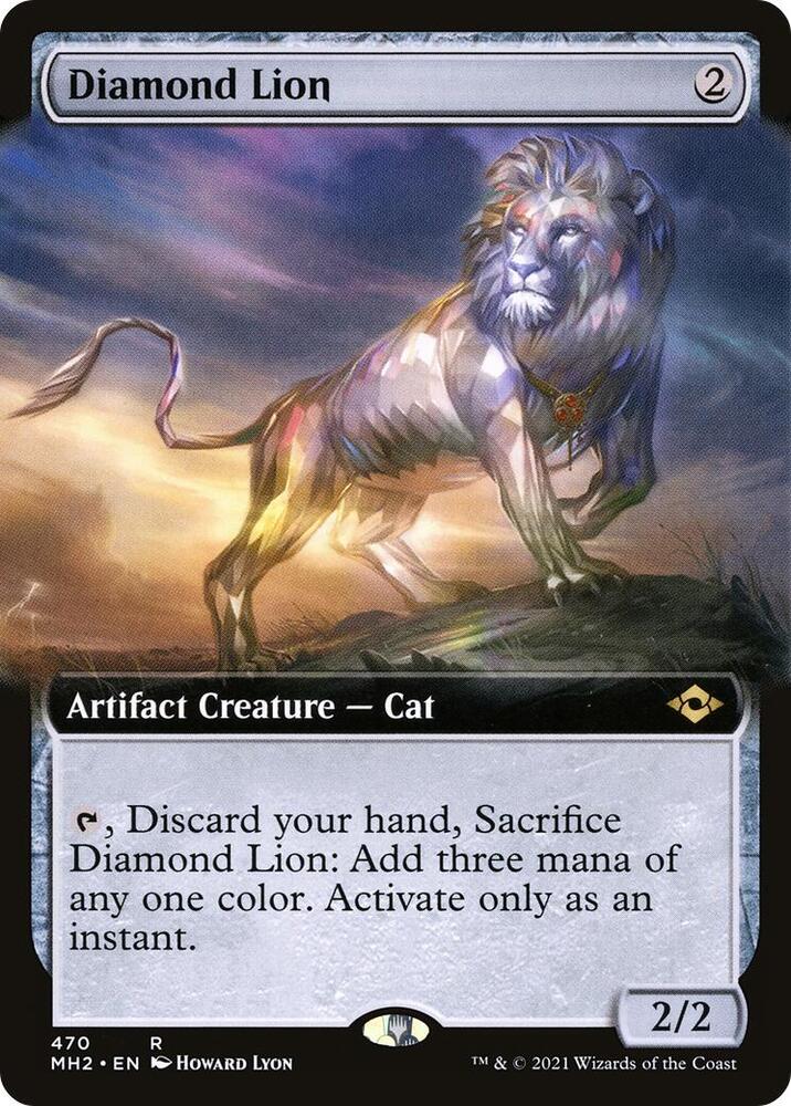 Diamond Lion (Extended Art) 470 card from Modern Horizons 2