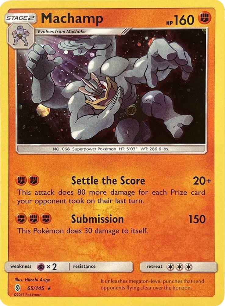 Machamp - 65/145 (Cosmos Holo) 065/145 card from Blister Exclusives