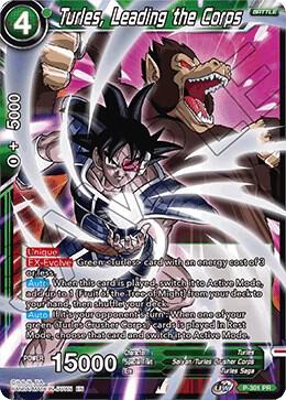 Turles, Leading the Corps P-301 card from Tournament Promotion Cards