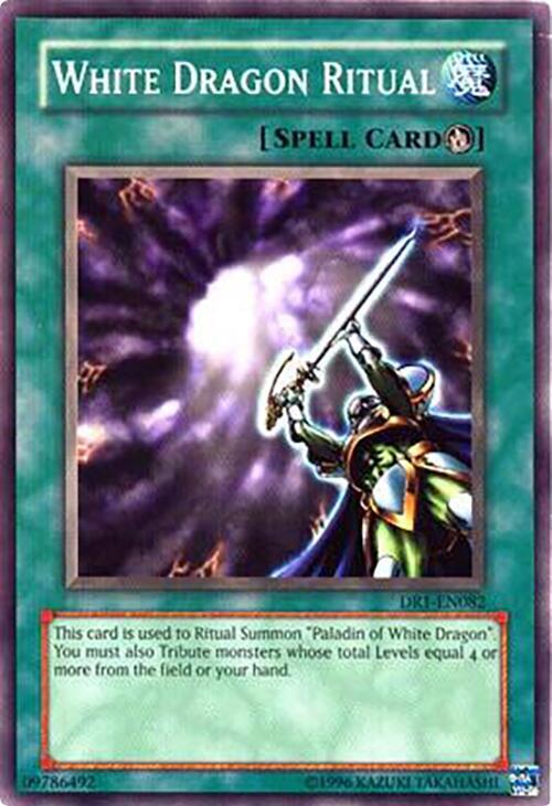 White Dragon Ritual DR1-EN082 card from Dark Revelation Volume 1