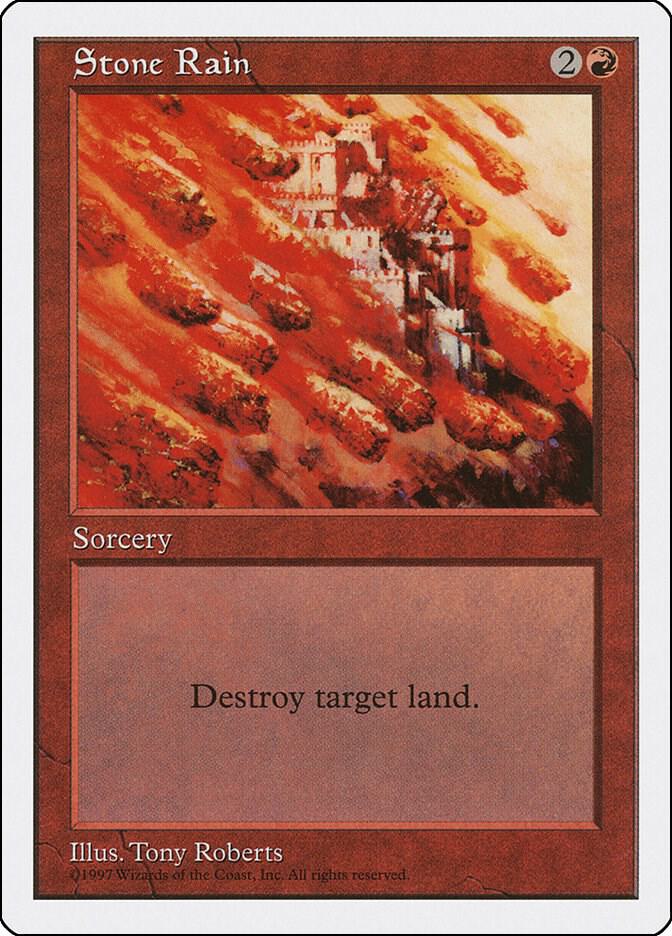 Stone Rain card from Fifth Edition