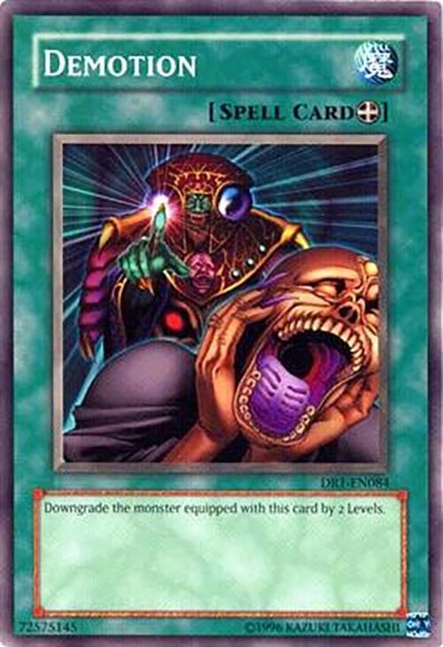 Demotion DR1-EN084 card from Dark Revelation Volume 1