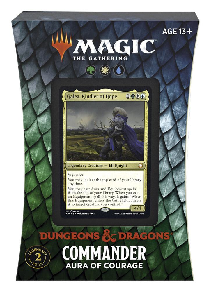 Adventures in the Forgotten Realms - Aura of Courage Commander Deck card from Commander: Adventures in the Forgotten Realms