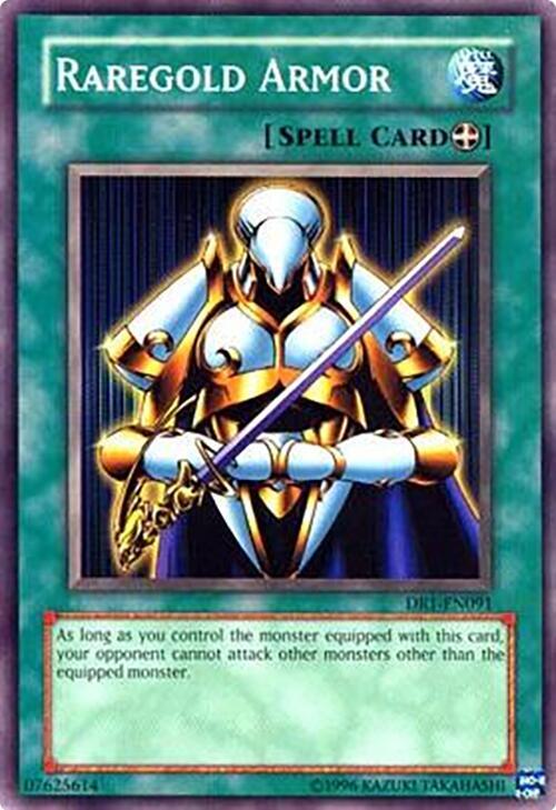 Raregold Armor DR1-EN091 card from Dark Revelation Volume 1
