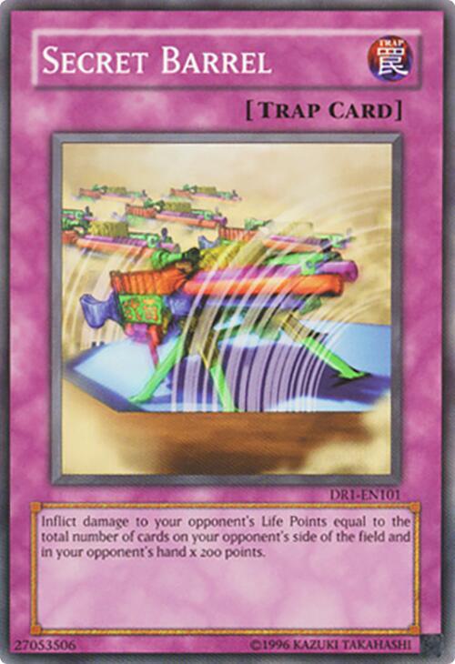Secret Barrel DR1-EN101 card from Dark Revelation Volume 1