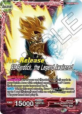 Bardock // SS Bardock, the Legend Awakened BT13-001 card from Supreme Rivalry Pre-Release Cards