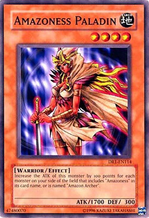 Amazoness Paladin DR1-EN114 card from Dark Revelation Volume 1