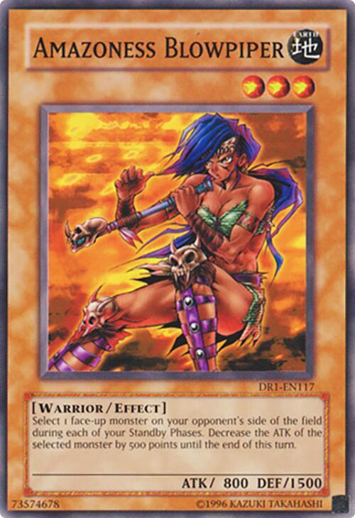 Amazoness Blowpiper DR1-EN117 card from Dark Revelation Volume 1