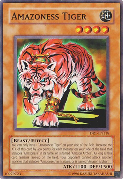 Amazoness Tiger DR1-EN118 card from Dark Revelation Volume 1