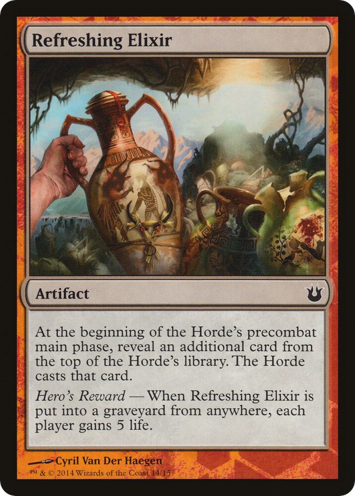Refreshing Elixir 14 card from Hero's Path Promos