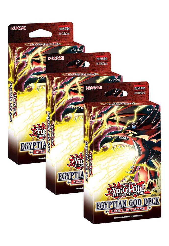 Egyptian God Deck: Slifer the Sky Dragon [1st Edition] - Set of 3 card from Egyptian God Deck: Slifer the Sky Dragon