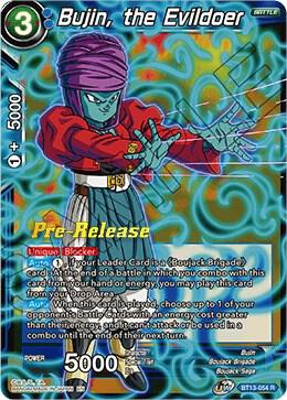 Bujin, the Evildoer BT13-054 card from Supreme Rivalry Pre-Release Cards