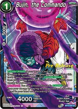 Bujin, the Commando BT13-055 card from Supreme Rivalry Pre-Release Cards